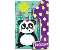 Greeting Card Card A5 with flap, first birthday , PANDA, 1 pc.